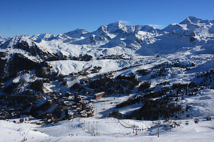Ski resort La Plagne France